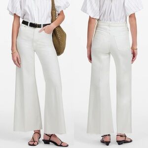 Madewell Women's White Flare & Wide Leg Jeans